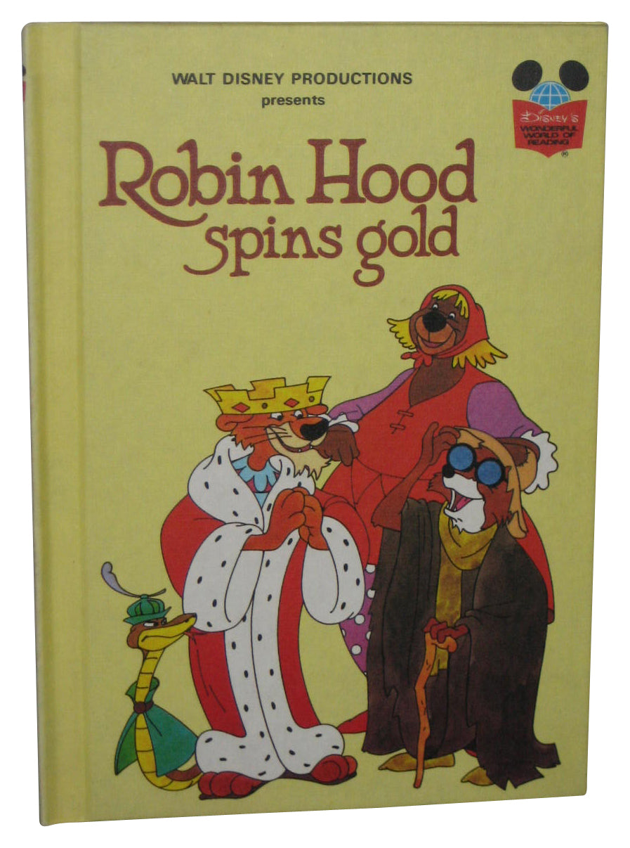 Disney Robin Hood Spins Gold (1979) Hardcover Book - (Wonderful World of Reading)