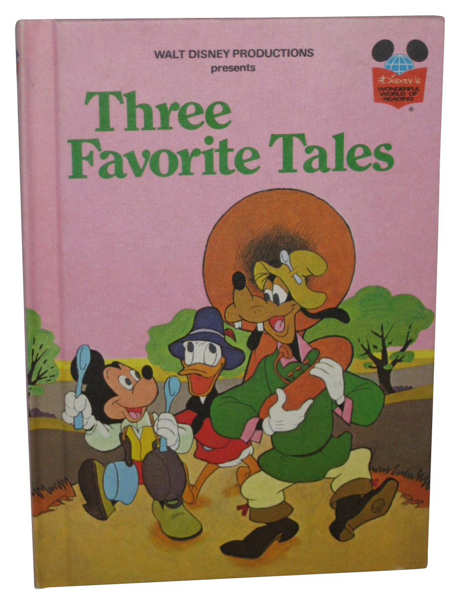 Disney Three Favorite Tales (1975) Wonderful World of Reading Hardcover Book