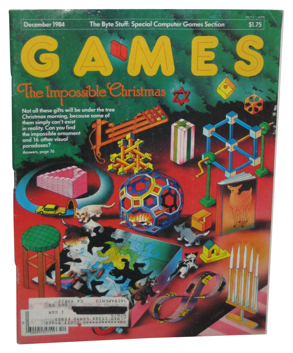 Games The Impossible Christmas December 1984 Magazine Book