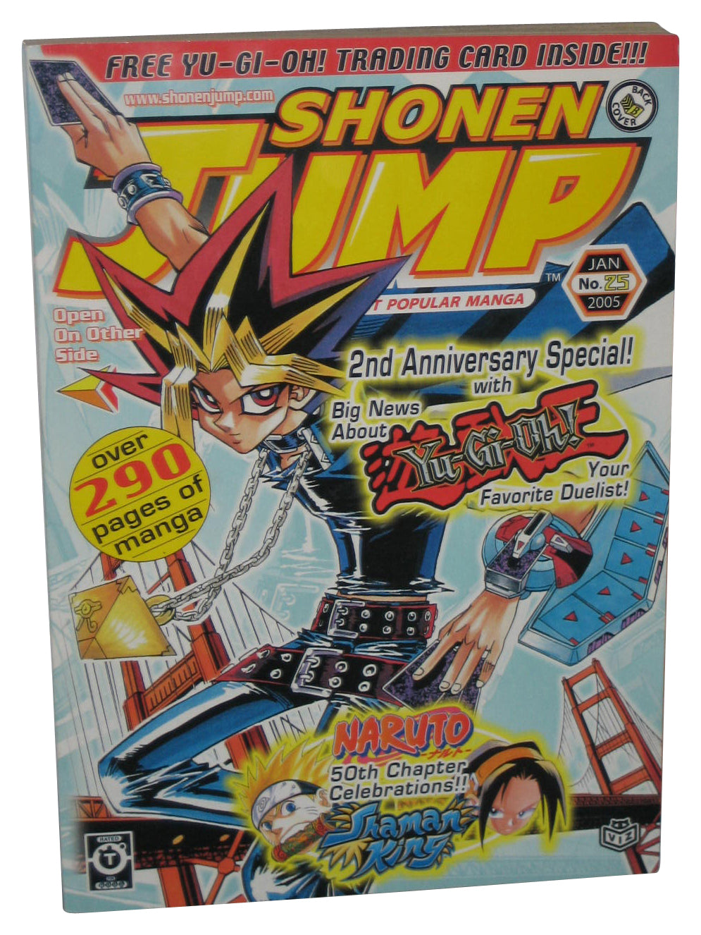 Shonen Jump January 2005 Anime Manga Magazine Book #25 - (Yu-Gi-Oh! Cover)