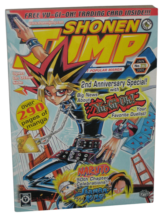 Shonen Jump January 2005 Anime Manga Magazine Book #25 - (Yu-Gi-Oh! Cover)