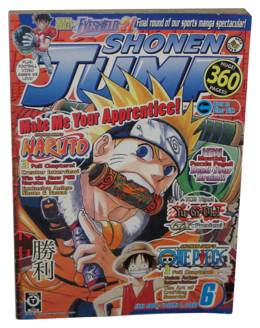Shonen Jump June 2006 Anime Manga Magazine Book #42 - (Naruto Cover)