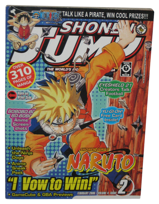 Shonen Jump February 2006 Anime Manga Magazine Book #38 - (Naruto Cover)