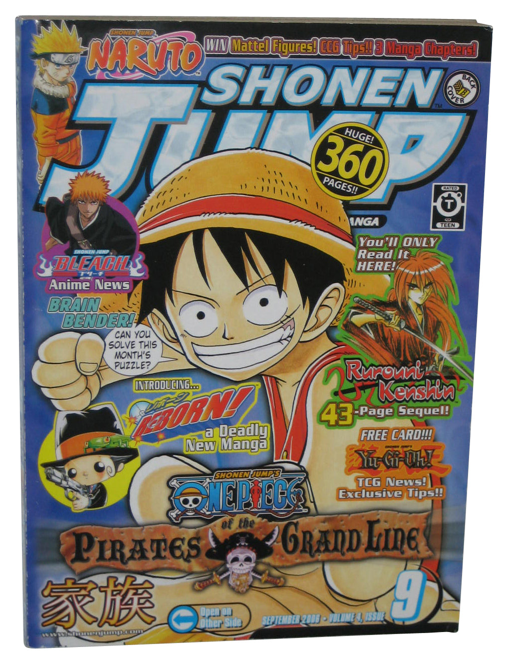 Shonen Jump September 2006 Anime Manga Magazine Book #45 - (One Piece Luffy Cover)