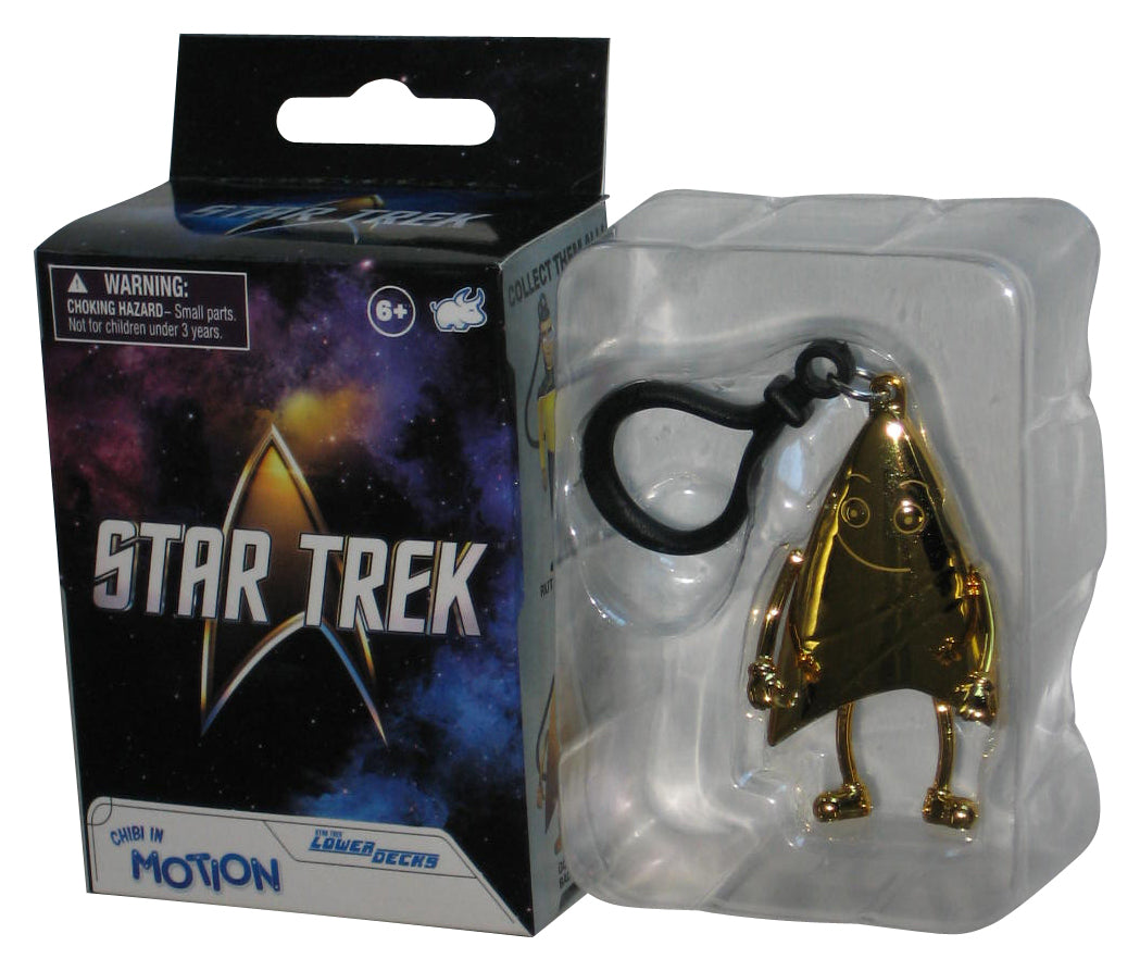 Star Trek Lower Decks Chibi In Motion (2024) Gold Badgey Figure Keychain