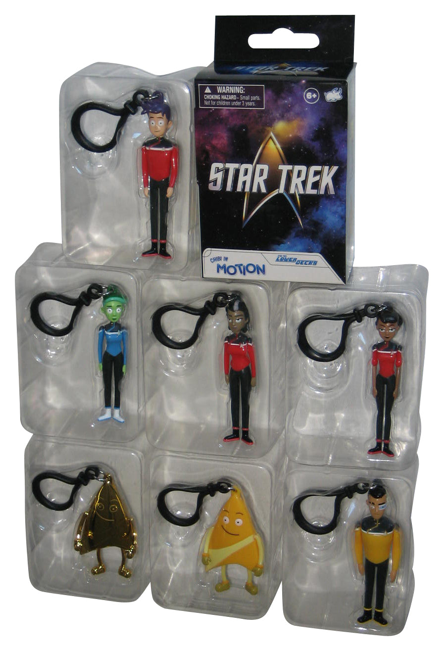 Star Trek Lower Decks Chibi In Motion (2024) Figure Keychain Complete Set