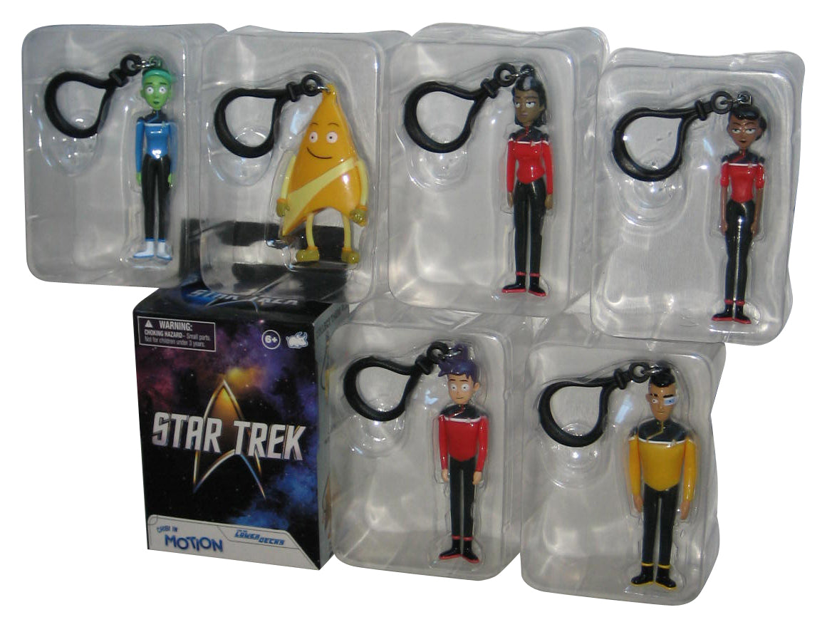 Star Trek Lower Decks Chibi In Motion (2024) Figure Keychain 6pc Set