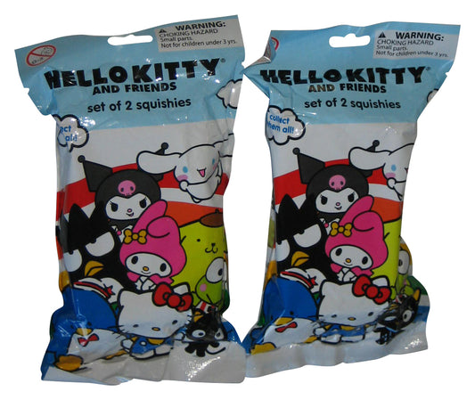 Hello Kitty and Friends Mini Squishies (2018) Surreal Mystery Blind Random Pack - (Lot of 2 Bags = 4 Characters)