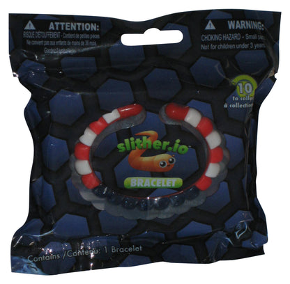 Slither.io Red & White Worm (2016) Bonkers Toy Fidget Bracelet