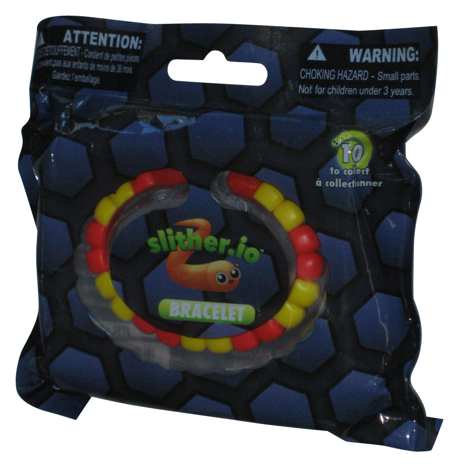 Slither.io Orange & Yellow Worm (2016) Bonkers Toy Fidget Bracelet