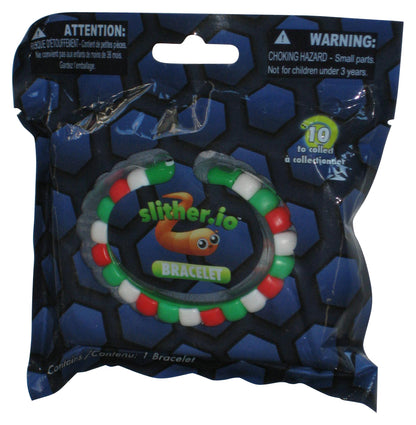 Slither.io Red White & Green Worm (2016) Bonkers Toy Fidget Bracelet