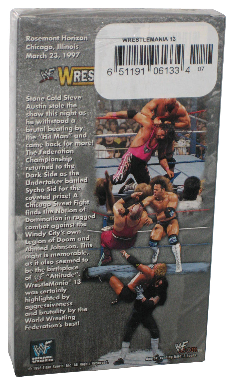 WWF World Wrestling Federation WrestleMania Heat! (1998) VHS Tape