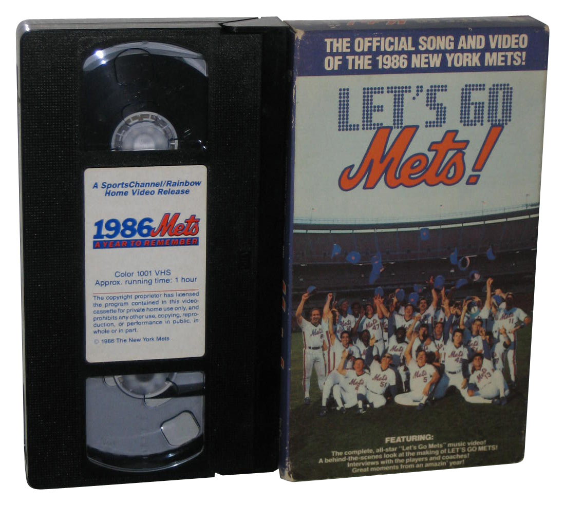 Let's Go New York Mets (1986) Official Song VHS Music Video Tape