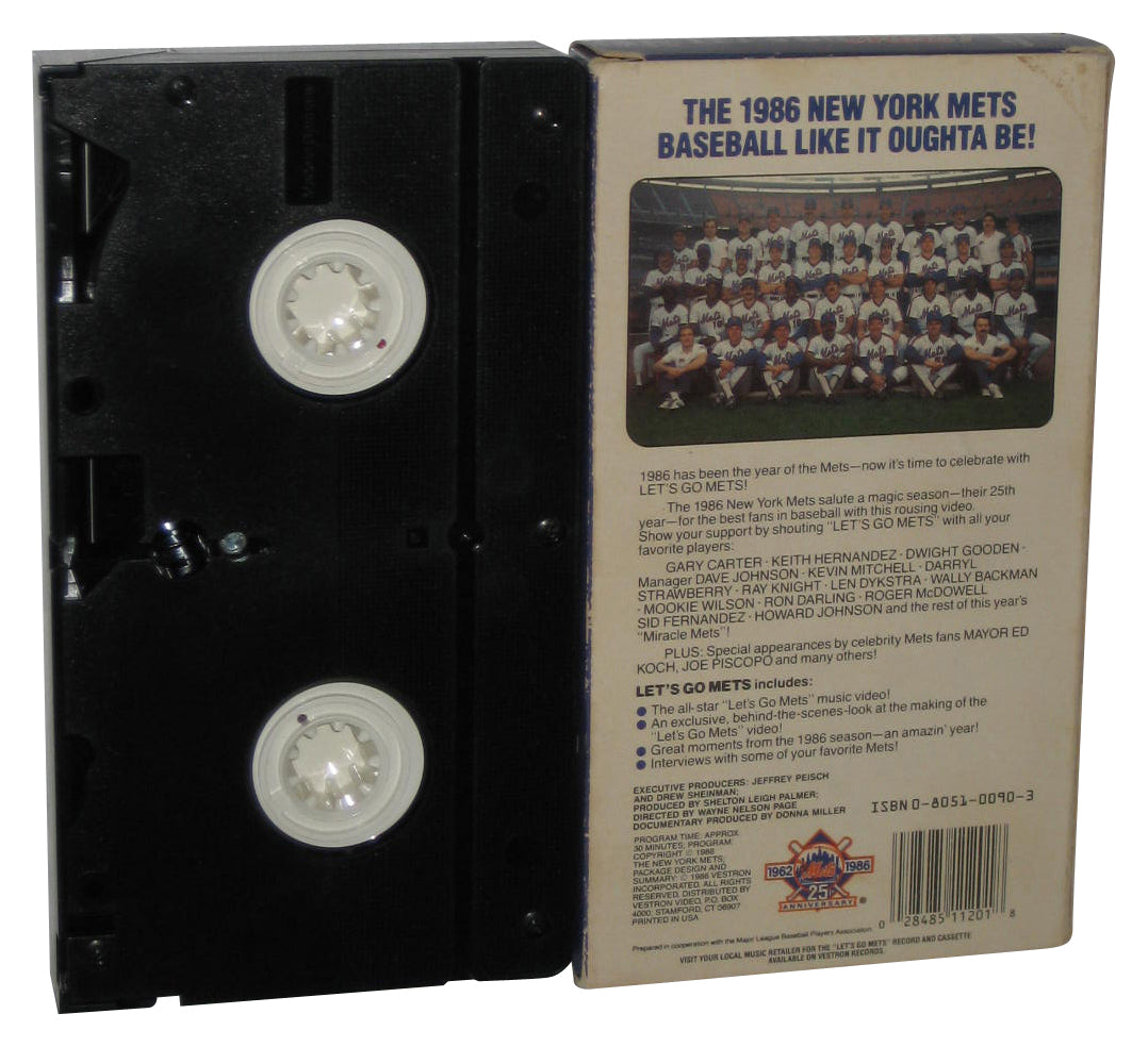 Let's Go New York Mets (1986) Official Song VHS Music Video Tape