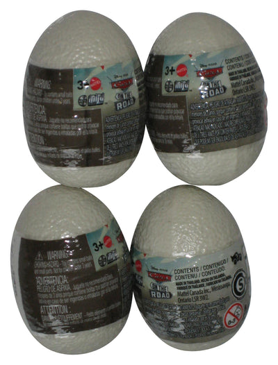 Disney Cars On The Road Metal Mini Racers Egg Lot - (4 Random Mystery Toys)