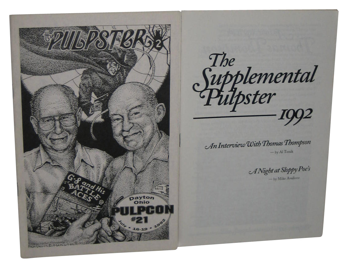 The Pulpster Dayton Ohio Pulcon #21 July 16-19 1992 Book w/ Supplemental