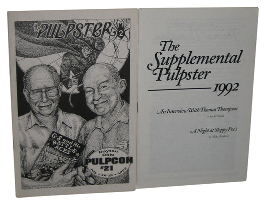 The Pulpster Dayton Ohio Pulcon #21 July 16-19 1992 Book w/ Supplemental