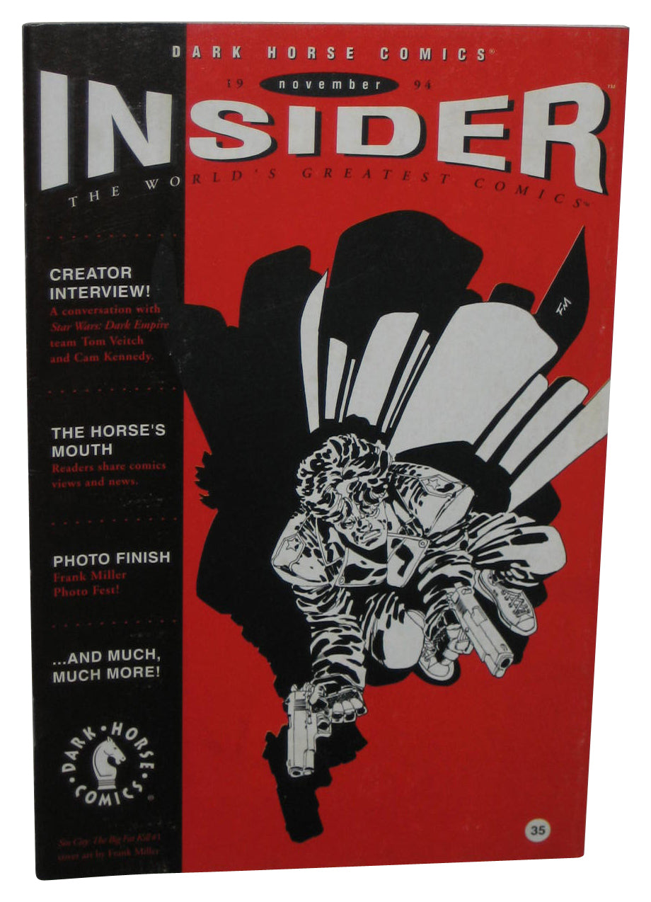 Dark Horse Comics 1994 November Insider Comic Book #35