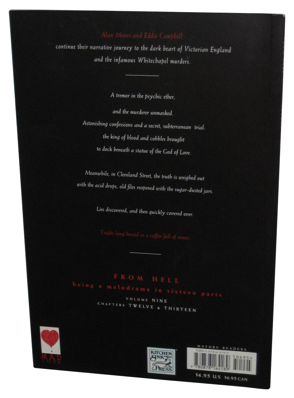 From Hell Vol. 9 (1996) Tundra Paperback Book