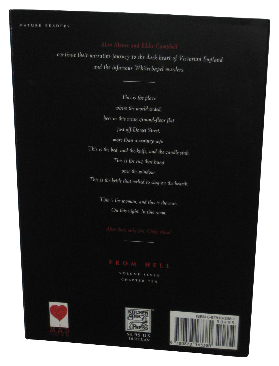 From Hell Vol. 7 Being A Melodrama In Sixteen Parts (1995) Tundra Paperback Book