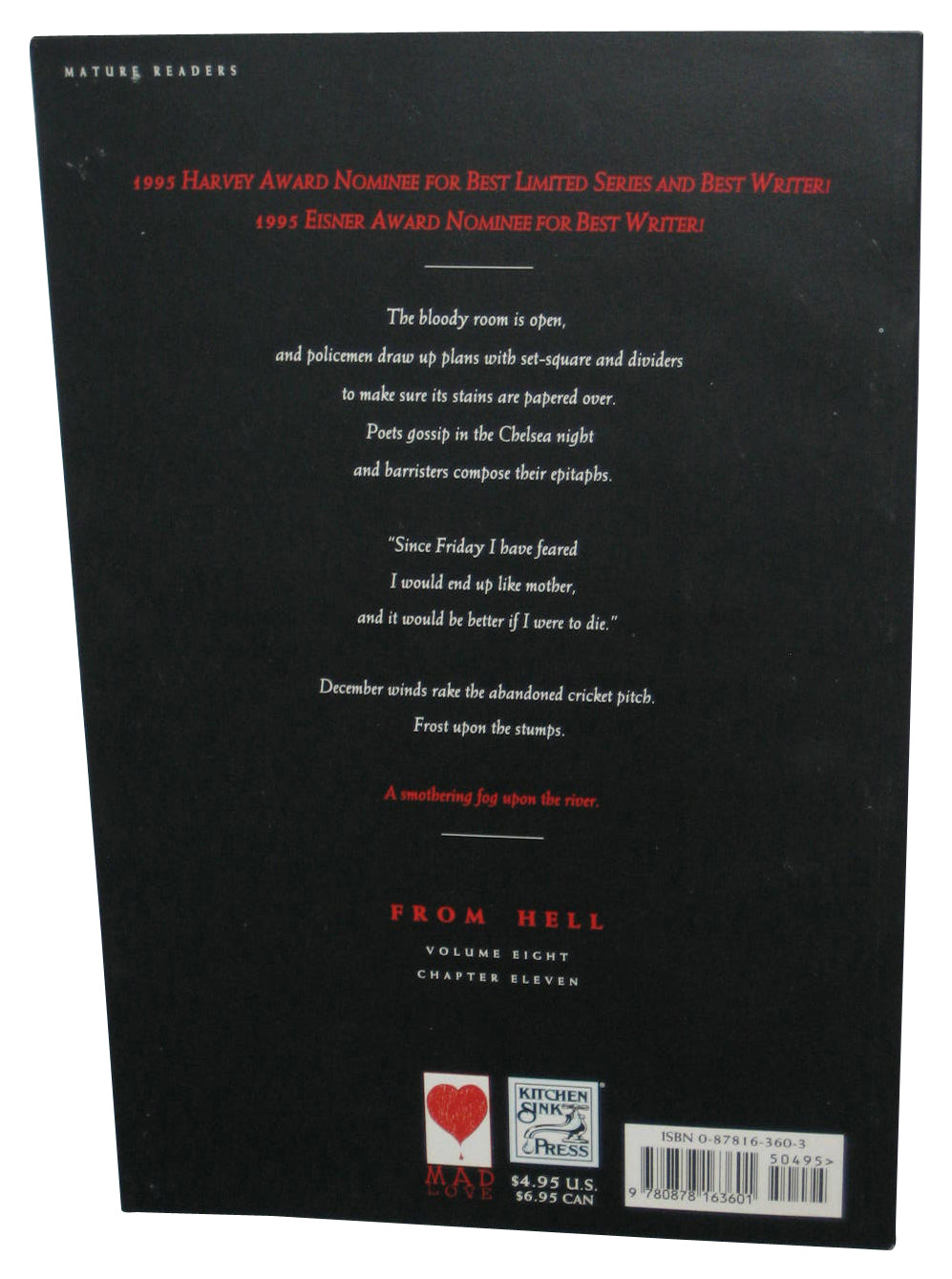 From Hell Vol. 8 Being A Melodrama In Sixteen Parts (1995) Tundra Paperback Book