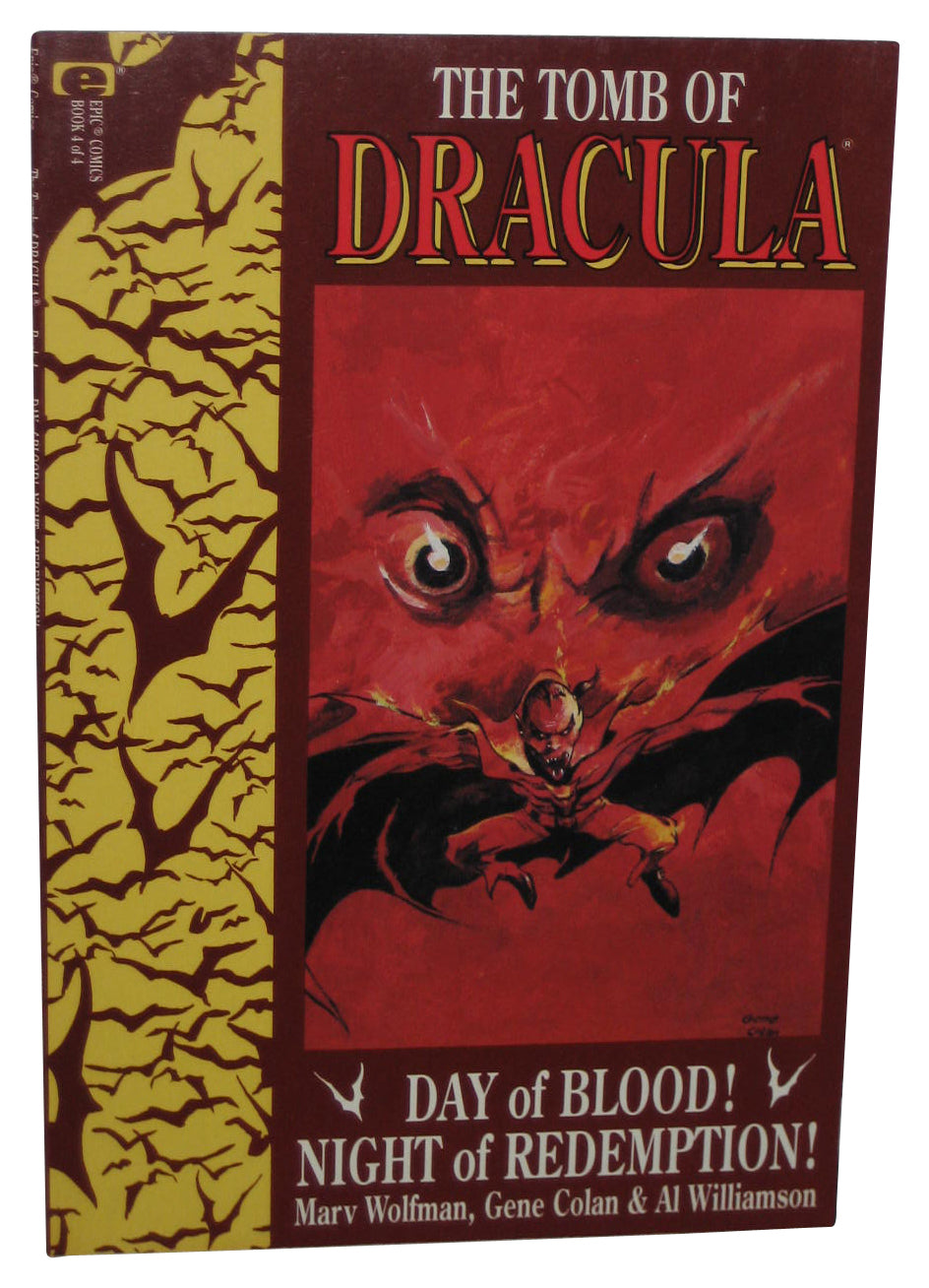 Marvel Comics The Tomb of Dracula Day of Blood Night Redemption Paperback Book