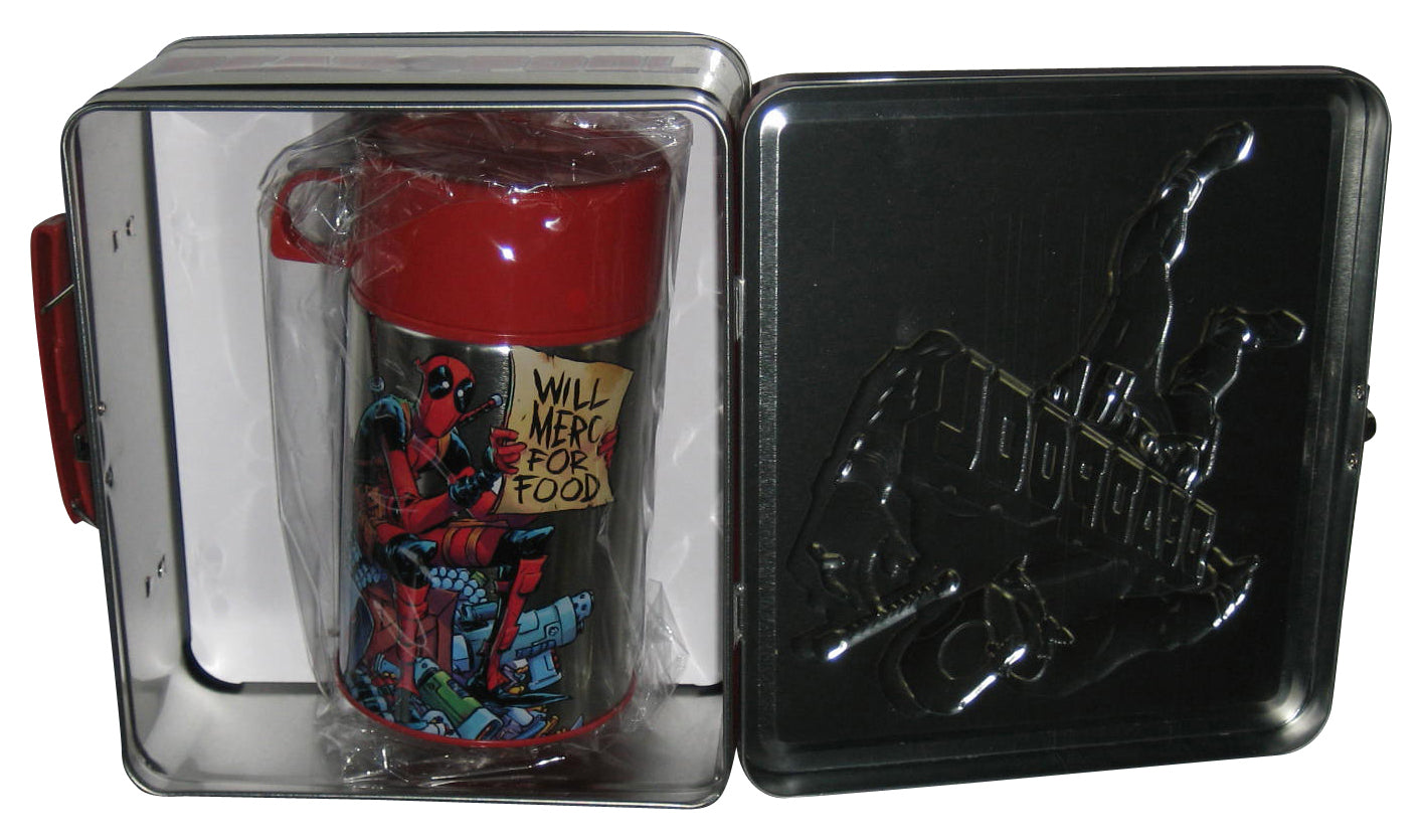 Marvel Comics Deadpool PX Previews Exclusive Tin Titans Lunch Box w/ Drink Container