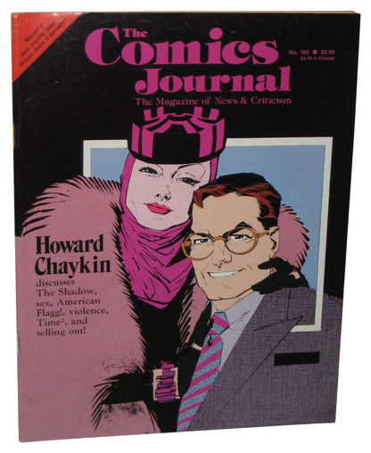 The Comics Journal News & Criticism (1986) Howard Chaykin Magazine Book #109