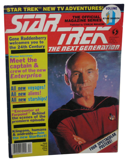 Star Trek The Next Generation (1987) Official Magazine Book w/ 4 Posters