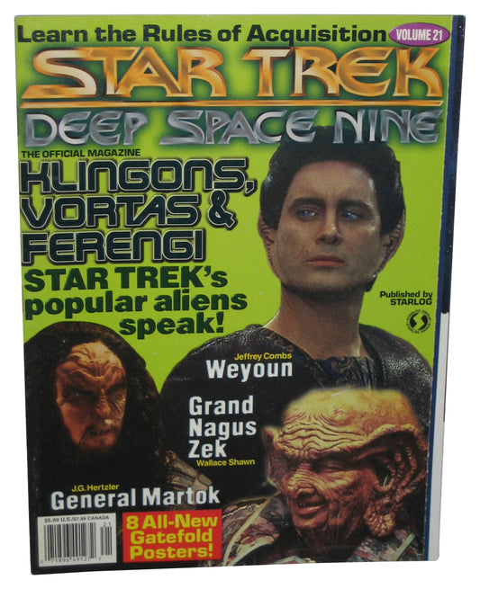 Star Trek Deep Space Nine Vol. 21 (1987) Official Magazine Book w/ 8 Posters