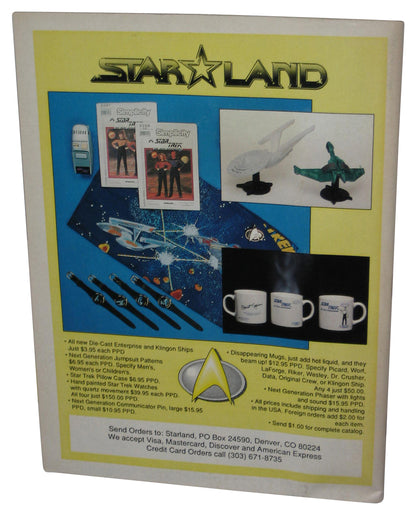 Star Trek Next Generation May (1990) Official Magazine Book Vol. 12 w/ Posters