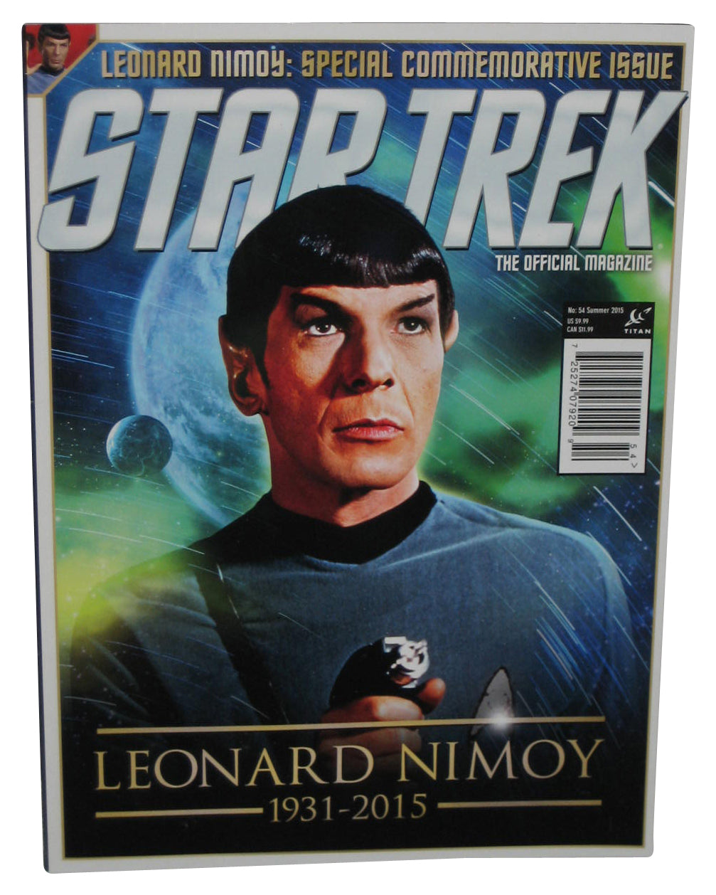 Star Trek Summer 2015 Titan Official Magazine Book No. 54 - (Leonard Nimoy Cover)