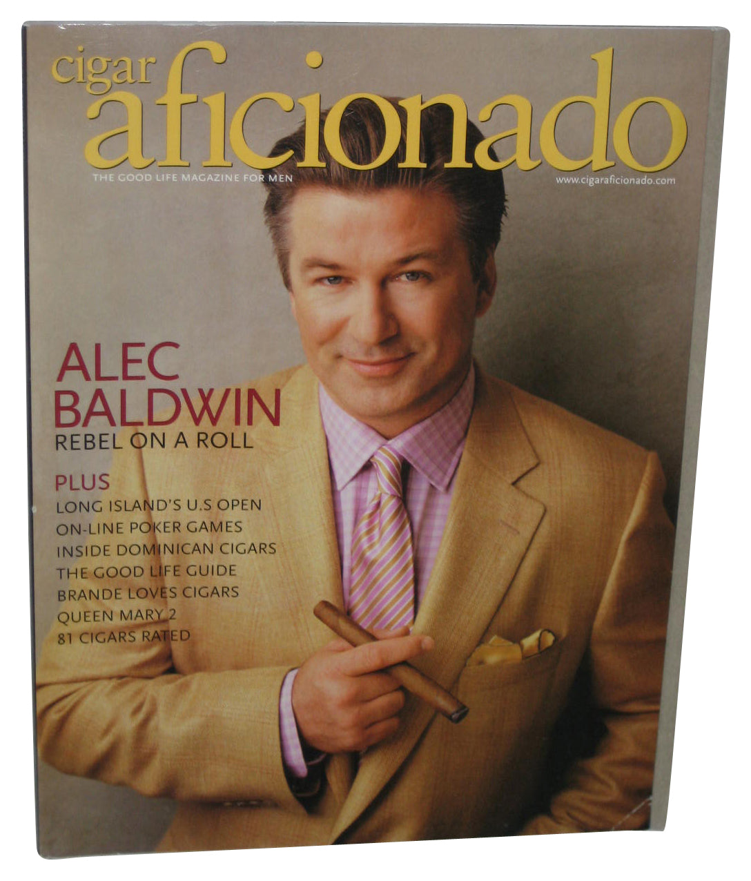 Cigar Aficionado June 2004 Magazine Book - (Alec Baldwin Cover)