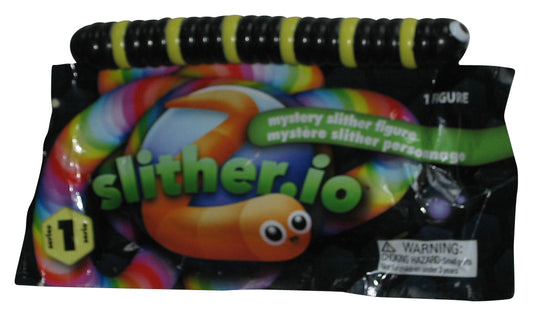 Slither.io Series 1 Black & Yellow Worm (2016) Bonkers Toy Figure