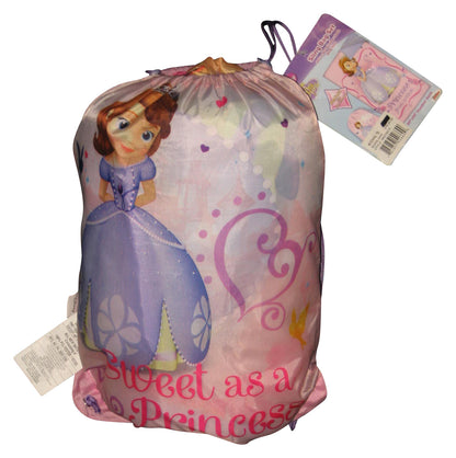 Disney Junior Sofia The First 30" x 54" Slumber Sack Pink Sling Bag Set