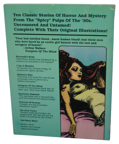Spicy Mystery Stories (1990) Paperback Book - (Classic Uncensored Tales of Mysteries and Horror)