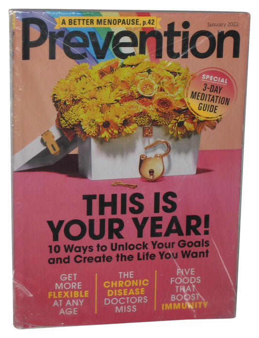 Prevention January 2022 Magazine Book - (This Is Your Year Cover)