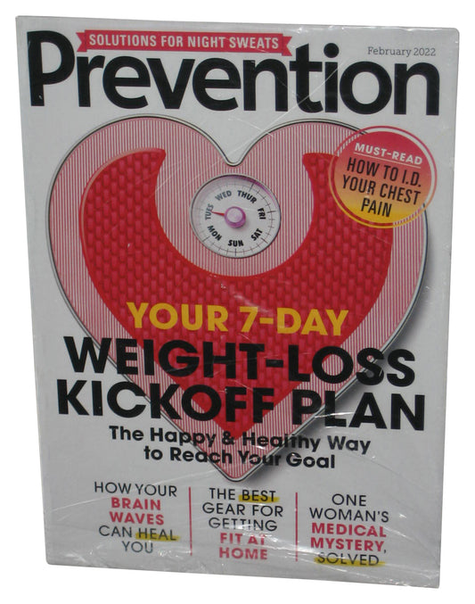 Prevention February 2022 Magazine Book - (Your 7-Day Weight-Loss Kickoff Plan Cover)