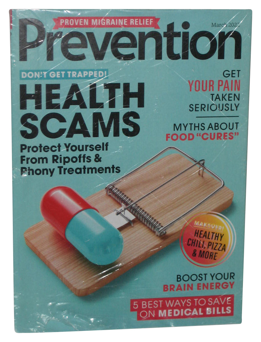 Prevention March 2022 Magazine Book - (Health Scams Cover)