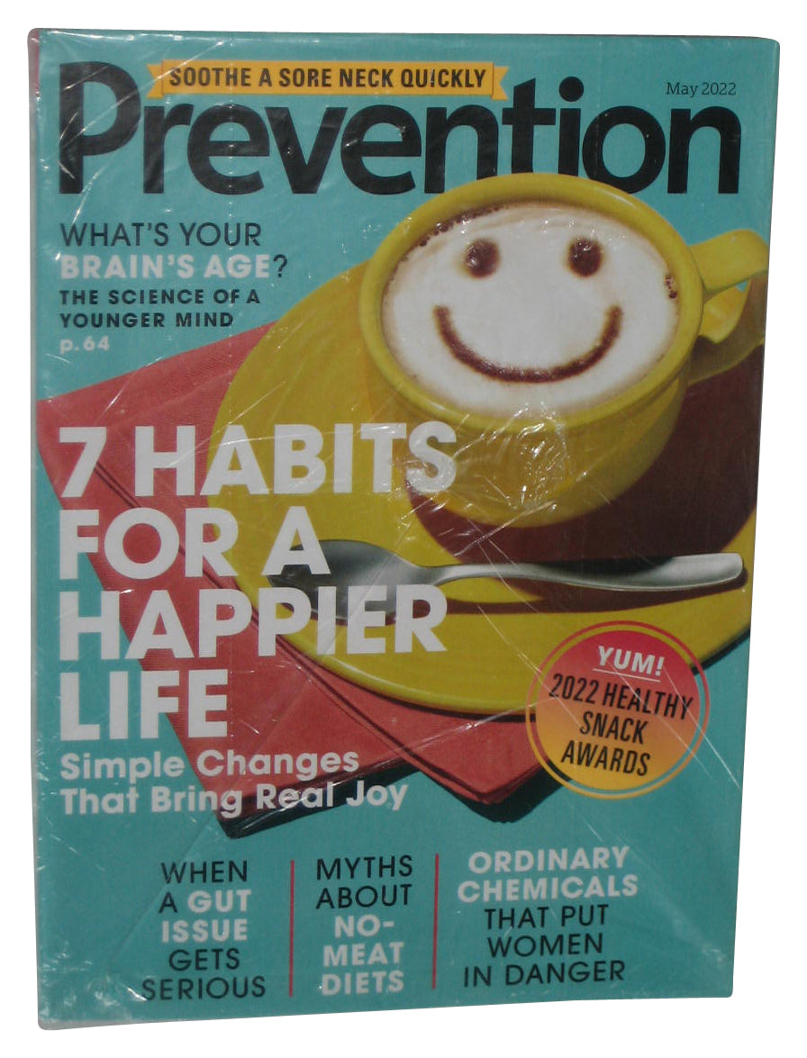 Prevention May 2022 Magazine Book - (7 Habits For A Happier Life Cover)