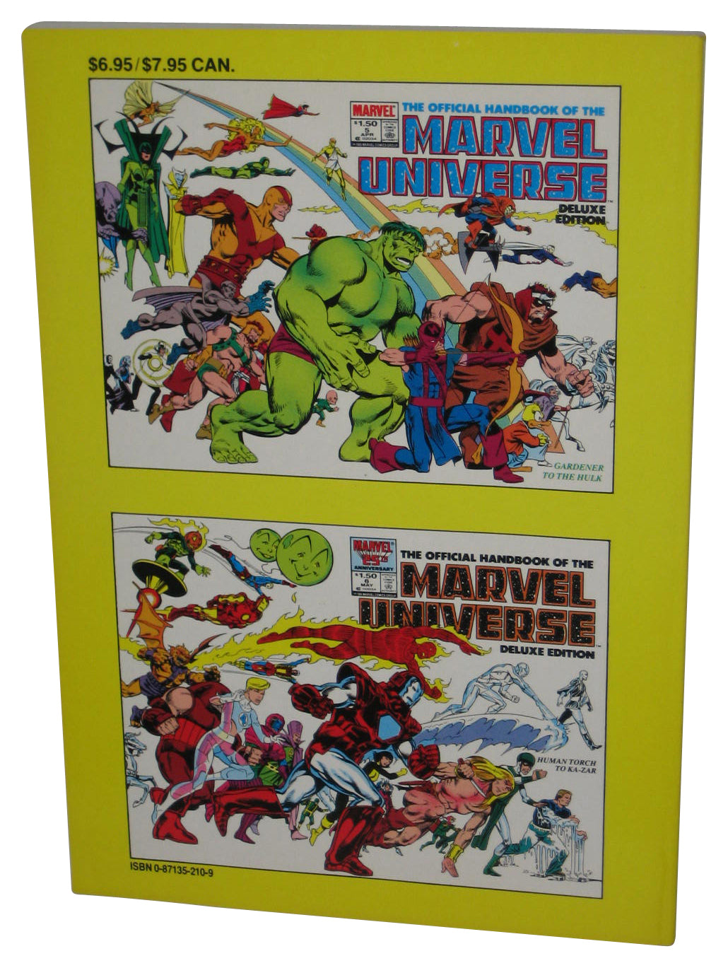 Official Handbook Marvel Universe Volume 3 Galactus Kang (1991) Paperback Book