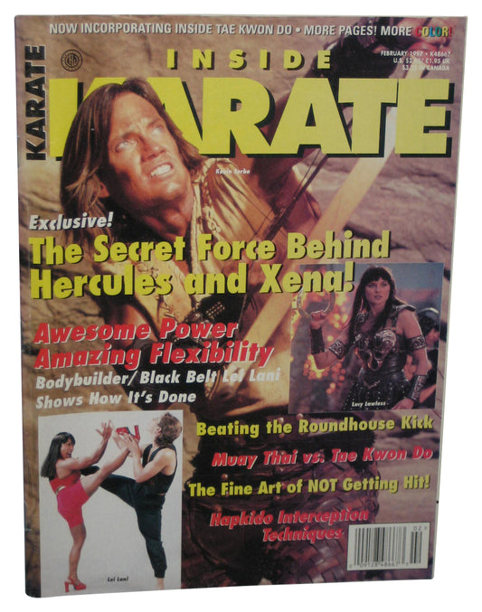 Inside Karate February 1997 Magazine Book - (Keven Sorbo Hercules Lucy Lawless Xena Cover)