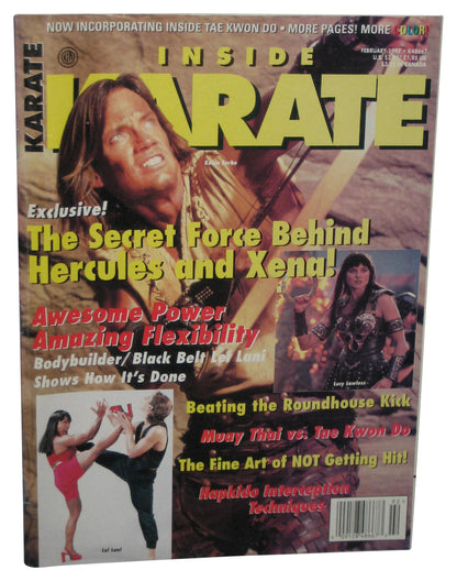 Inside Karate February 1997 Magazine Book - (Keven Sorbo Hercules Lucy Lawless Xena Cover)