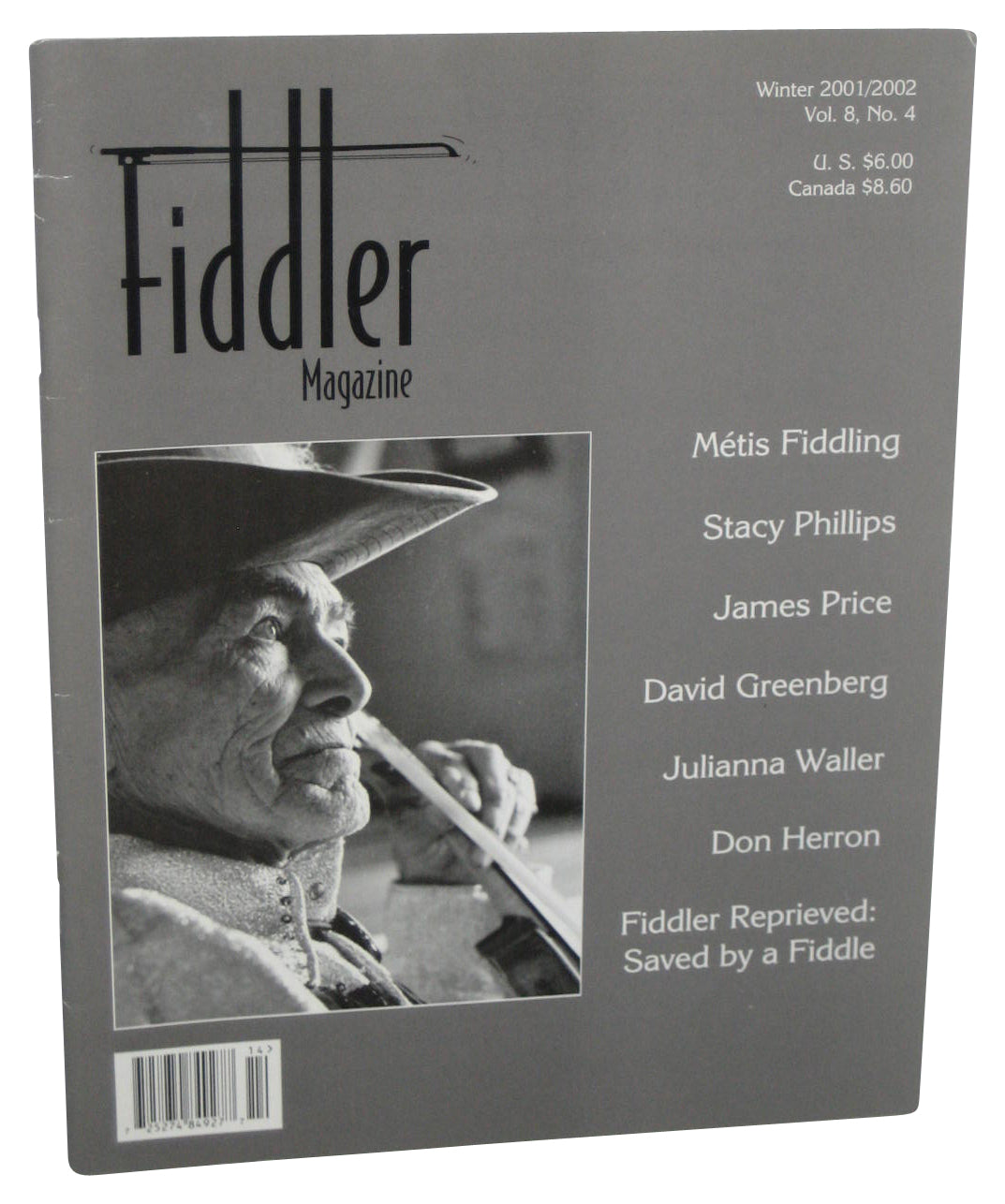 Fiddler Winter 2001 / 2002 Vol. 8 No. 4 Magazine Book