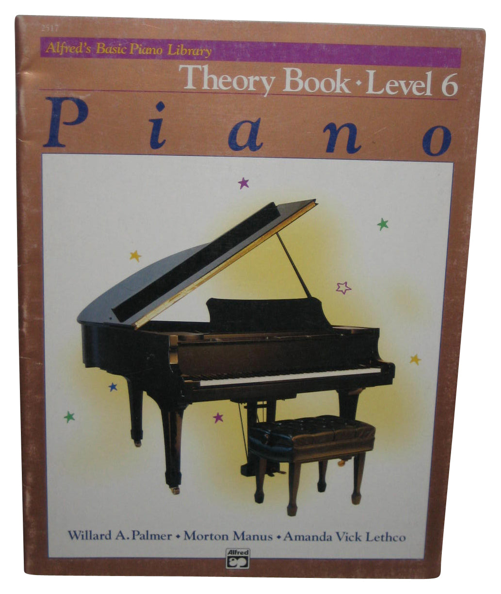 Alfred's Basic Course Piano Theory Book Level 6 Music Notes (1985) Paperback Book