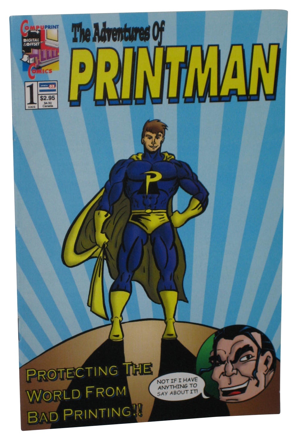 The Adventures of Printman (2002) Compuprint Mini Comic Book #1