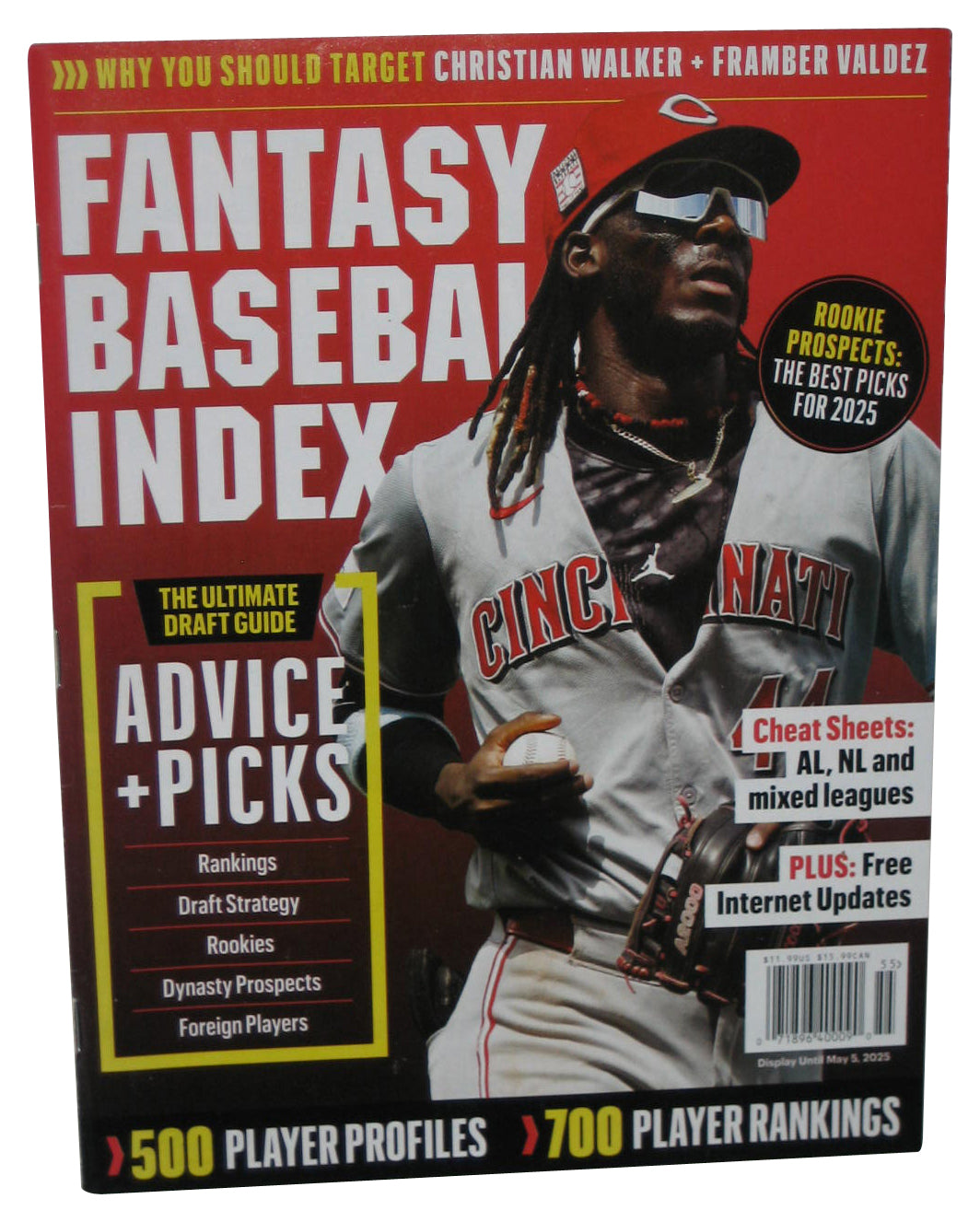 Fantasy Baseball Index January  2025 Magazine Book