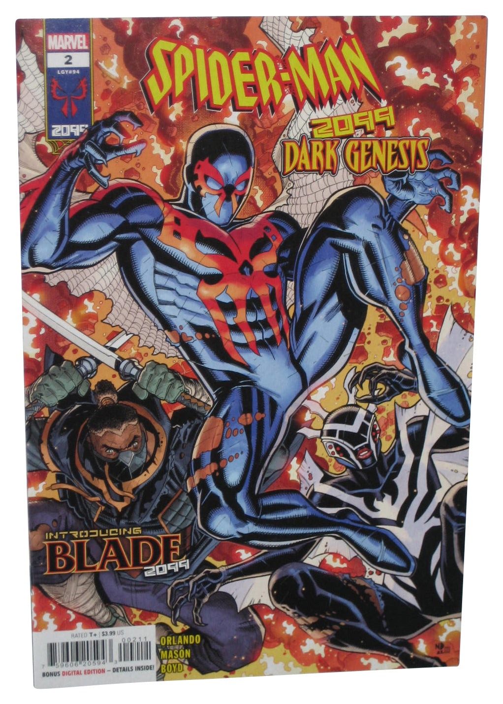 Marvel Spider-Man 2099 Dark Genesis Comic Book #2 - (Bradshaw Cover)