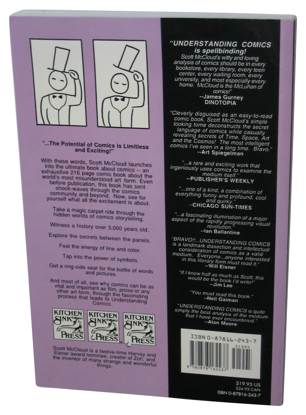 Understanding Comics The Invisible Art (1997) Kitchen Sink Press Paperback Book