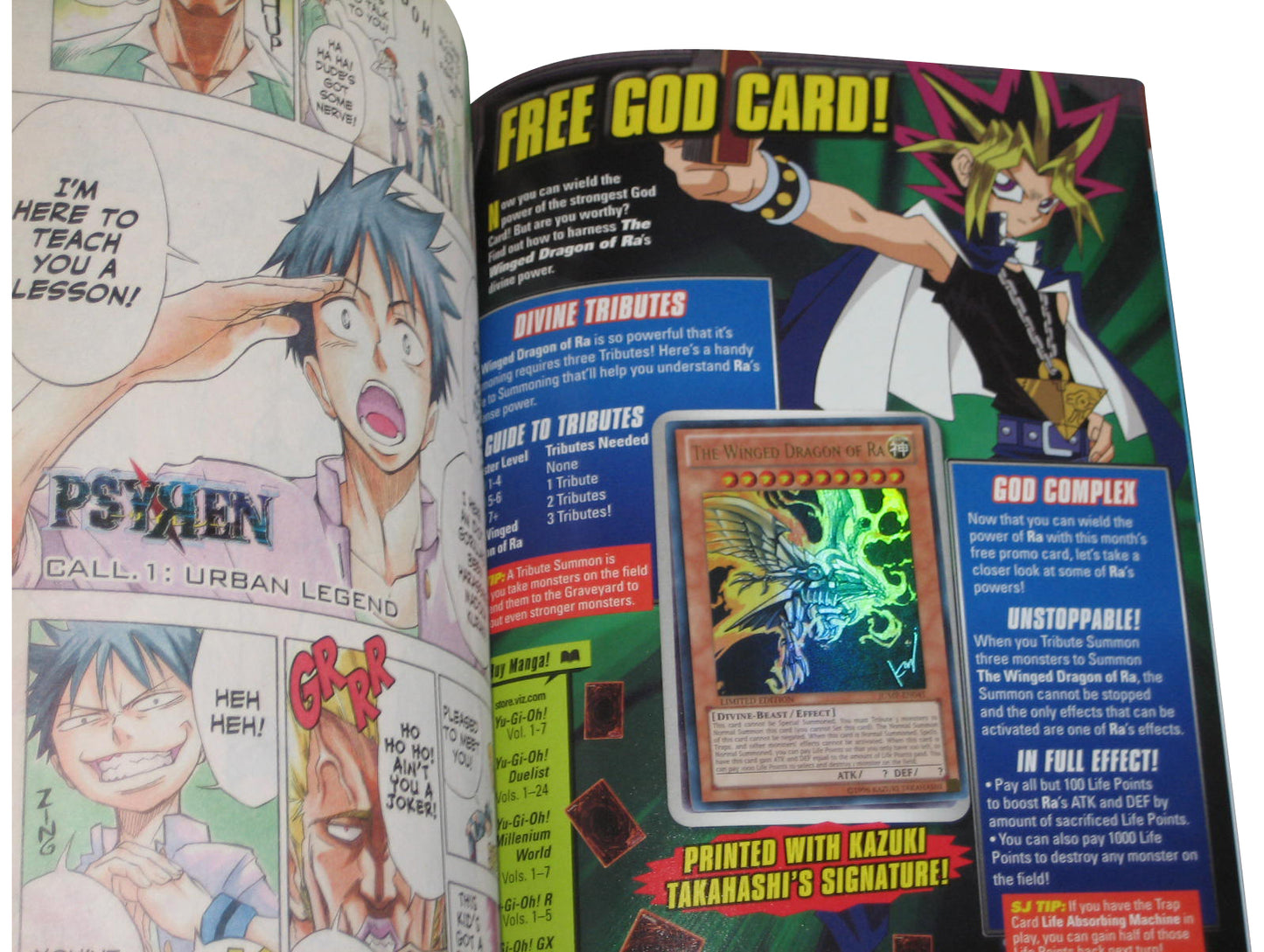 Shonen Jump January 2011 Anime Manga Magazine Book #97 w/ Winged Dragon of Ra Promo Card